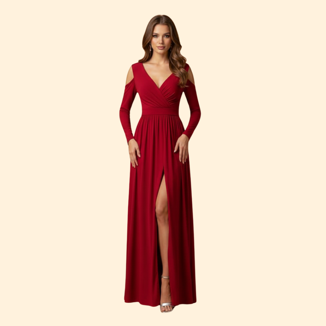 Women's Long Dress with Slit