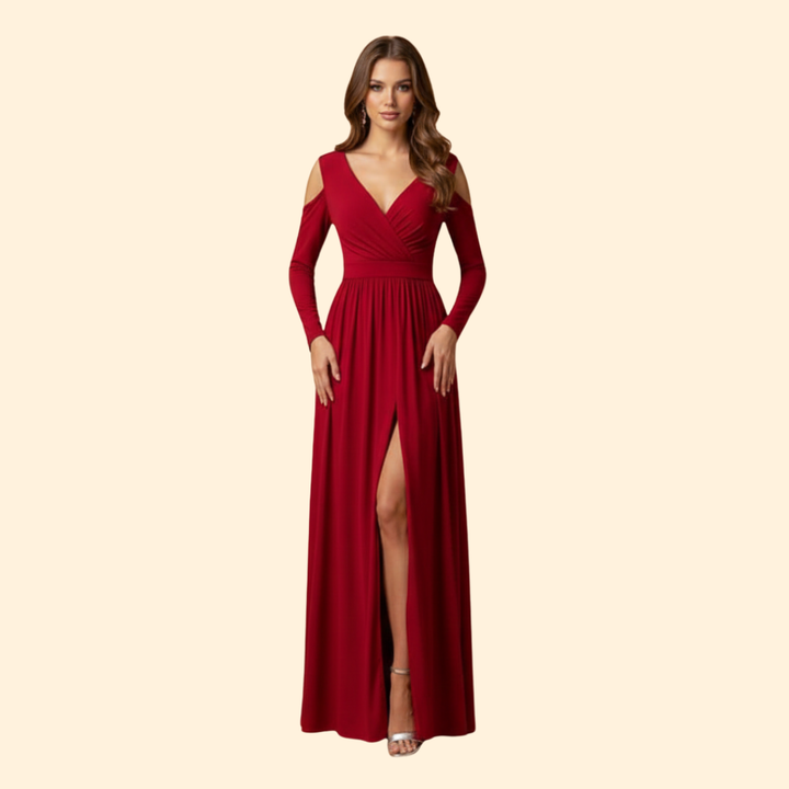 Women's Long Dress with Slit
