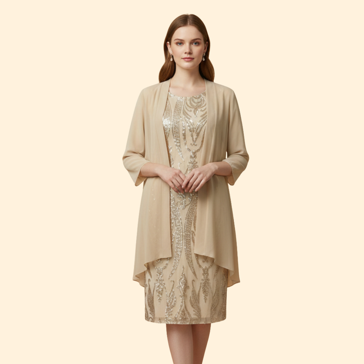 Women's Sequin Midi Dress