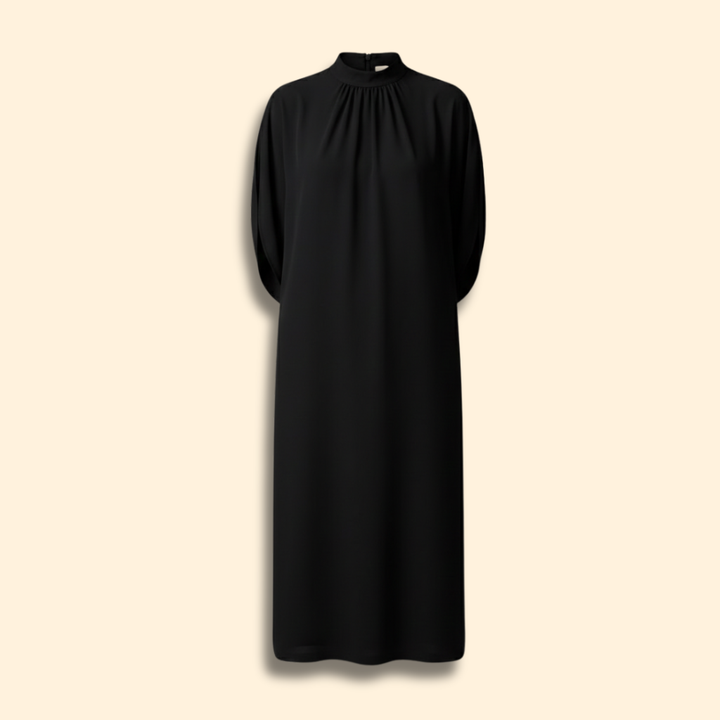 Women's Sleek Mock Neck Dress