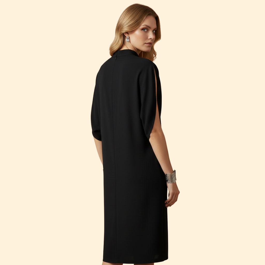 Women's Sleek Mock Neck Dress